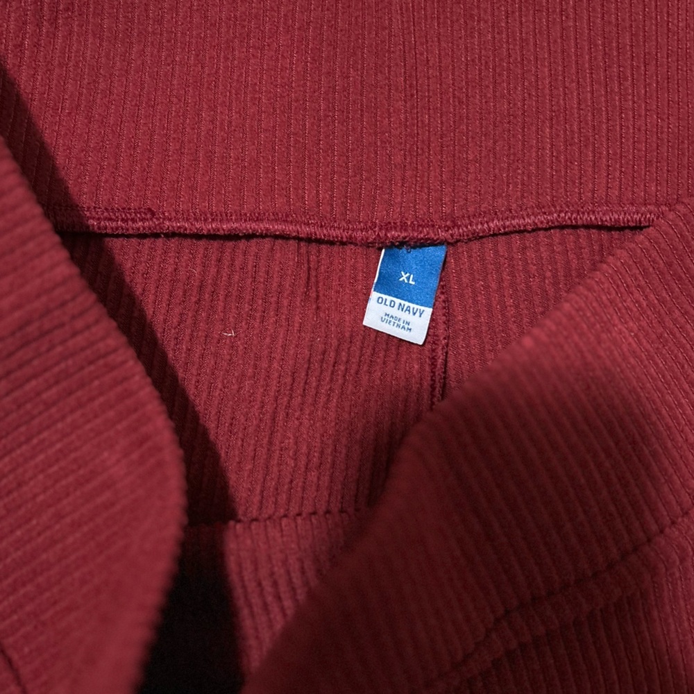 Red Ribbed Bottoms - Picture 4 of 5